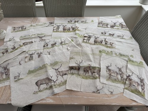 Voyage moorland stag - stag, fabric