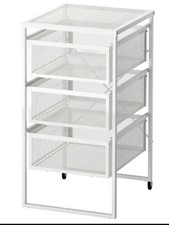 Ikea LENNART Drawer Unit Shelves With Caster-Chest of Drawers With Shelves White