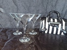 Vintage Early 20th Century Cocktail Glasses Martini - FREE UK P*P