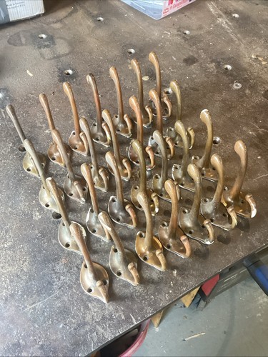 Solid brass coat hooks - coat,