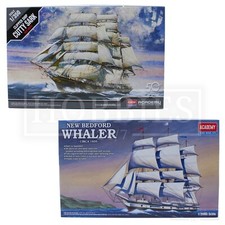 Academy Sailing Ship Model Kits Cutty Sark 1:350 Scale New Bedford Whaler 1:200