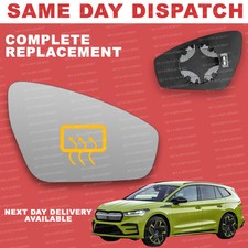 Skoda Enyaq 2020-2024 wing mirror glass for Right Side Heated convex