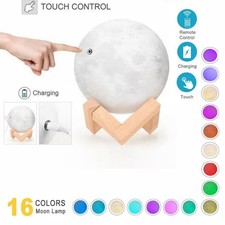 16 Colors Moon Lamp 3D Star