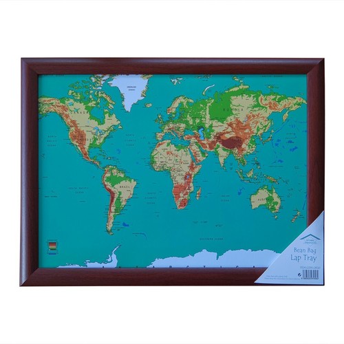 Map the world lap tray - map,