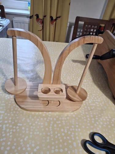 Wooden yarn holder - yarn, wool