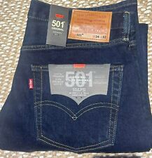 Levi's 501 Original Regular Fit Original Blue Jeans Straight Leg all Sizes