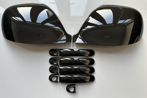 Gloss black wing mirror guards - wing,