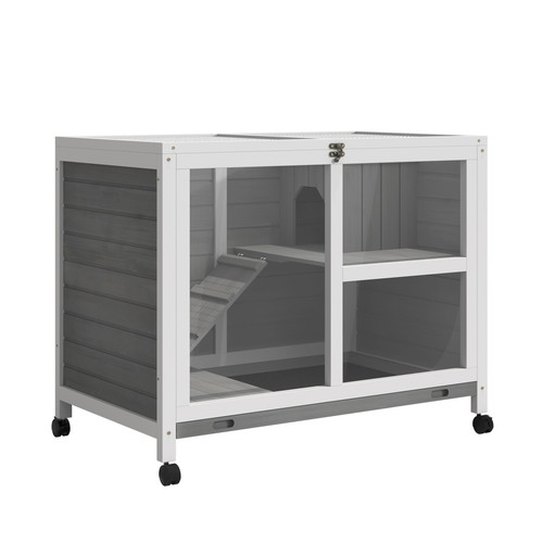 Wood rabbit hutch bunny cage - wood,
