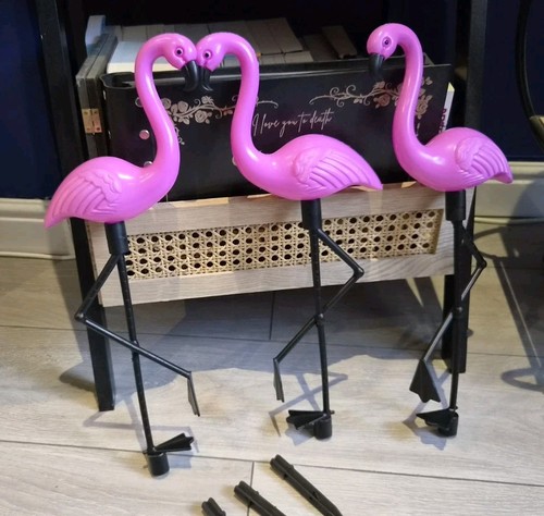 Pink plastic flamingo tropical - pink,
