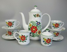 Coffee Tea Set Service. Cups Pot etc. Vintage. Seltmann Weiden Bavaria Maxi 2257