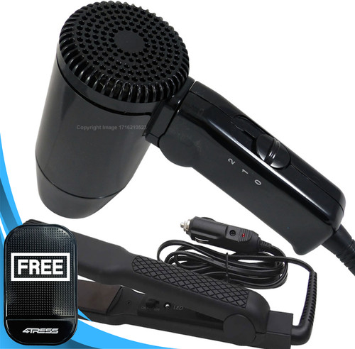Hair dryer straightener 12v - hair,