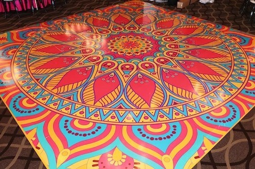 Mehndi floor graphics - mehndi,