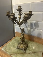 Vintage Solid Brass Candelabra