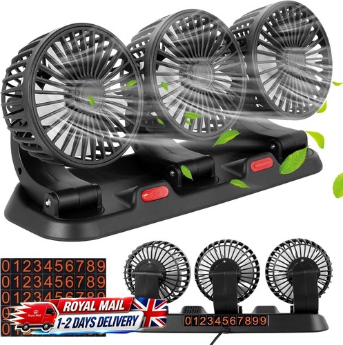 Head car fan 360 - rotate, 2