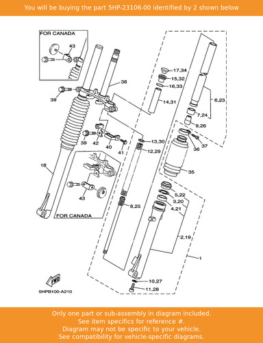 Yamaha outer tube comp - yamaha, comp.