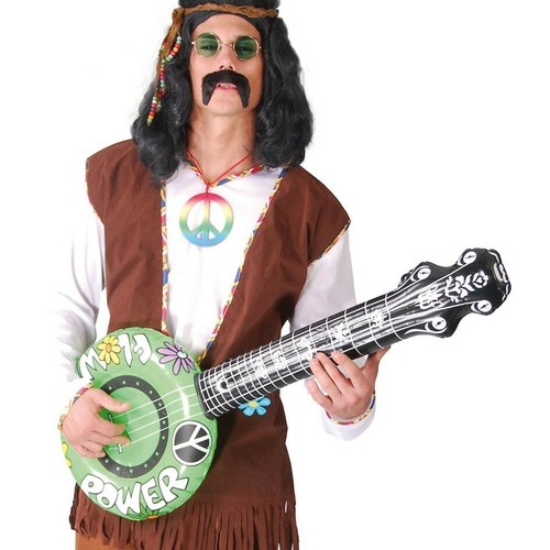 Inflatable banjo 60s - 60s, hippy