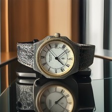 Mappin & Webb Stainless Steel Gent Dress Quartz New Battery Watch GWO 