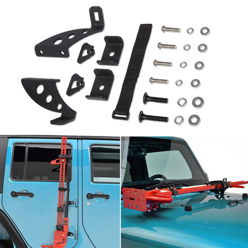 Lift jack mount - hi-lift, hinge