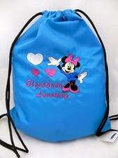PERSONALISED MINNIE MOUSE EMBROIDERED  DRAWSTRING BAG PE SWIM BAG MANY COLOURS!