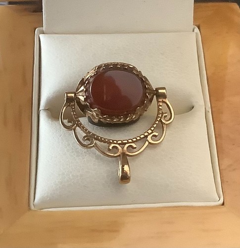Vintage 9ct gold oval - 9ct,