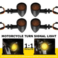 4PCS Black 12V 10mm LED Turn