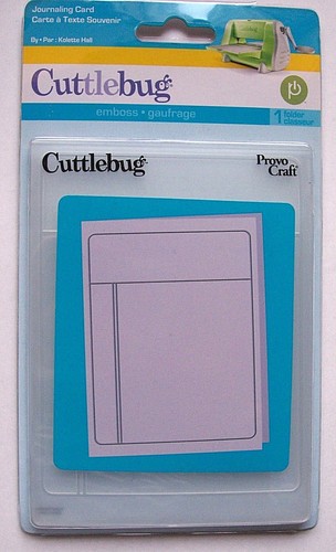 Cuttlebug journaling card - cuttlebug,