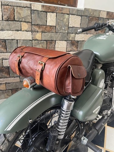 Real vintage leather tool bag - real,