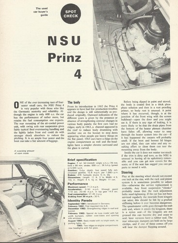 Nsu prinz original 1965 - nsu,