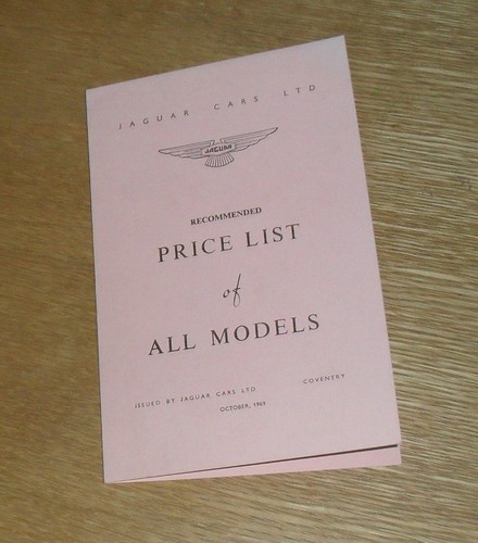 Jaguar price list - price,