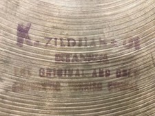 Vintage Zildjian Istanbul K 14 inch hi hat cymbals intermediate Stamp 1960- 1966