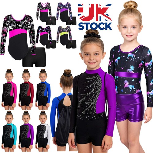 Girls long sleeve gymnastics - long,