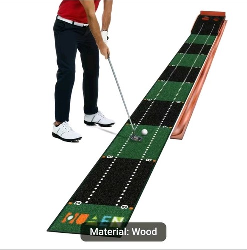 Golf putting mat - mat, green