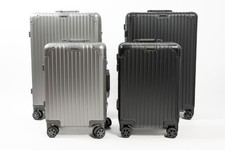 Aluminium Suitcase Carry On Travel Spinner Case 20 / 29inch- Black / Silver