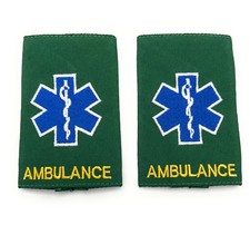 Epaulettes Green Ambulance &