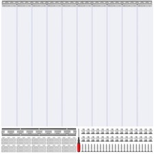 Uimoso Strip Curtain PVC Door Curtain 60" x 84" Cooler Freezer Clear Plastic