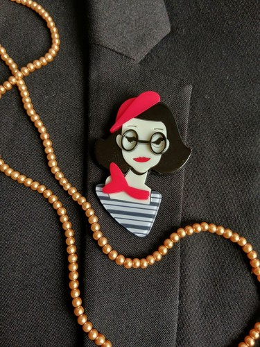 Vintage style brooch clothing - brooch.,