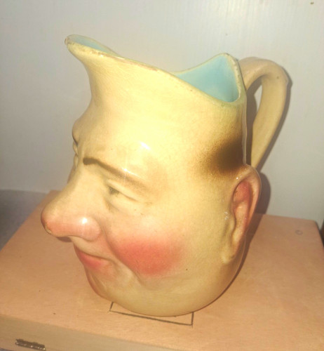 Sarreguemines character jug - character,