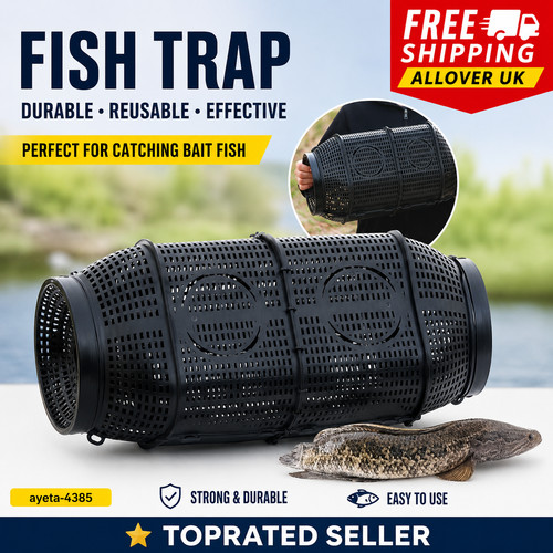 Portable fishing bait trap - bait, net