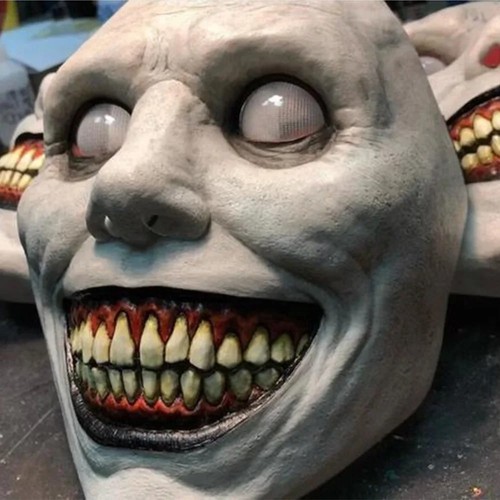 Creepy grin halloween mask - halloween,