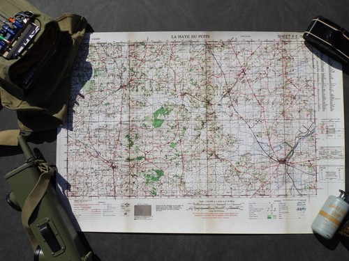 Normandy invasion map - map, 101st