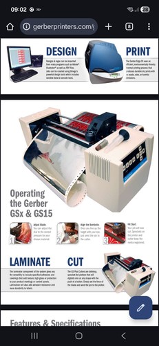 Gerber gsx plus plotter - gsx,