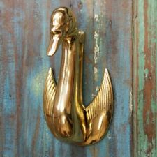New Polished Brass Odette Swan Door Knocker - 19cm x 10cm