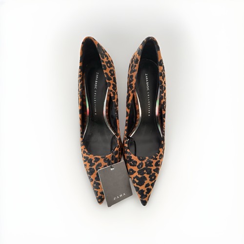 Zara heels leopard print - leopard,