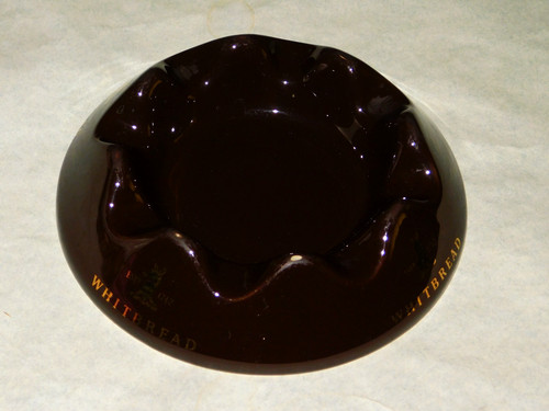 Pub ashtray whitbread brown - ashtray,