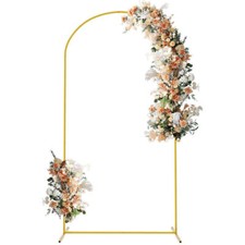 Metal Arch Backdrop Stand 7.2Ft Stable Frame for Party Garden Floral Decoration