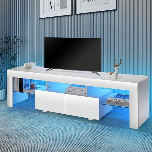 High gloss white stand - high, with