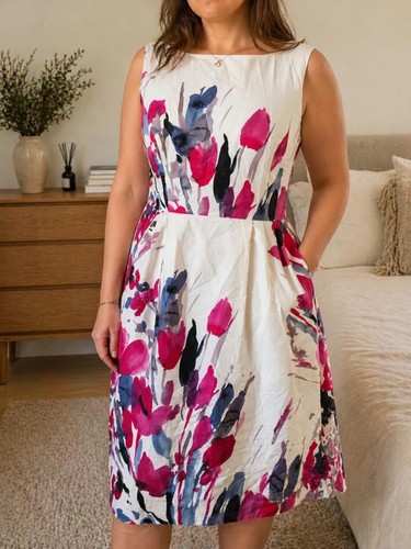 Debut floral midi dress - midi, size