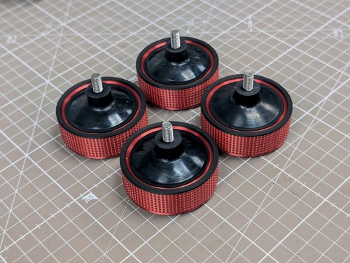 Custom red turntable - red,