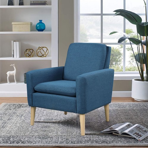 Modern accent fabric armchair - modern,