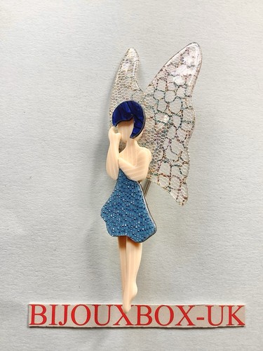 Lea stein fairy - fairy, brooch.